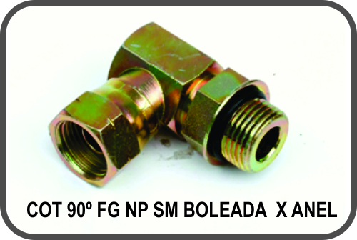 Adaptadores - COTOVELO 90º FG NP SM BOLEADA X ANEL