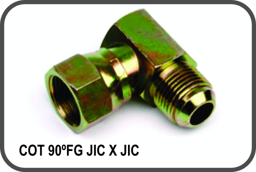 Adaptadores - COTOVELO 90º FG JIC X JIC