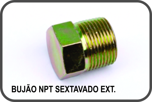 Adaptadores - BUJÃO NPT SEXTAVADO EXT.