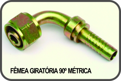 FÊMEA GIRATÓRIA 90º MÉTRICA