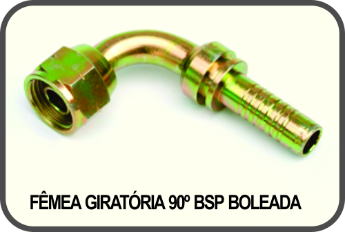 FÊMEA GIRATÓRIA 90º BSP BOLEADA